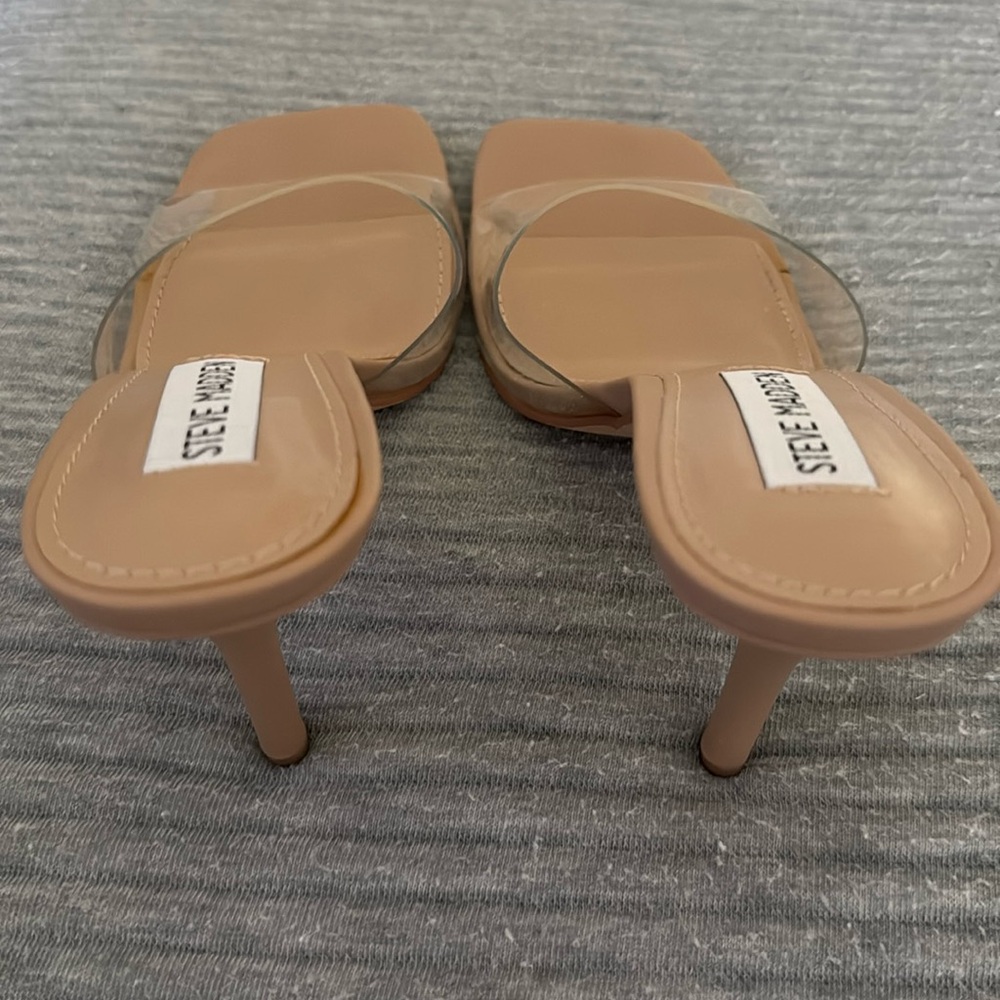 Steve Madden heels with clear strap